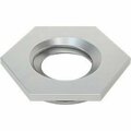 Bsc Preferred Flush-Mount Press-Fit Nut for Sheet Metal 4-40 Thread Size for 0.04 Minimum Panel Thickness, 25PK 94674A485